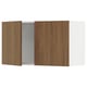 SEKTION Wall cabinet with 2 doors, white/Tistorp brown walnut effect, 36x15x20 "