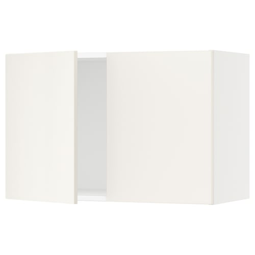 SEKTION white kitchen cabinet with veddinge design.