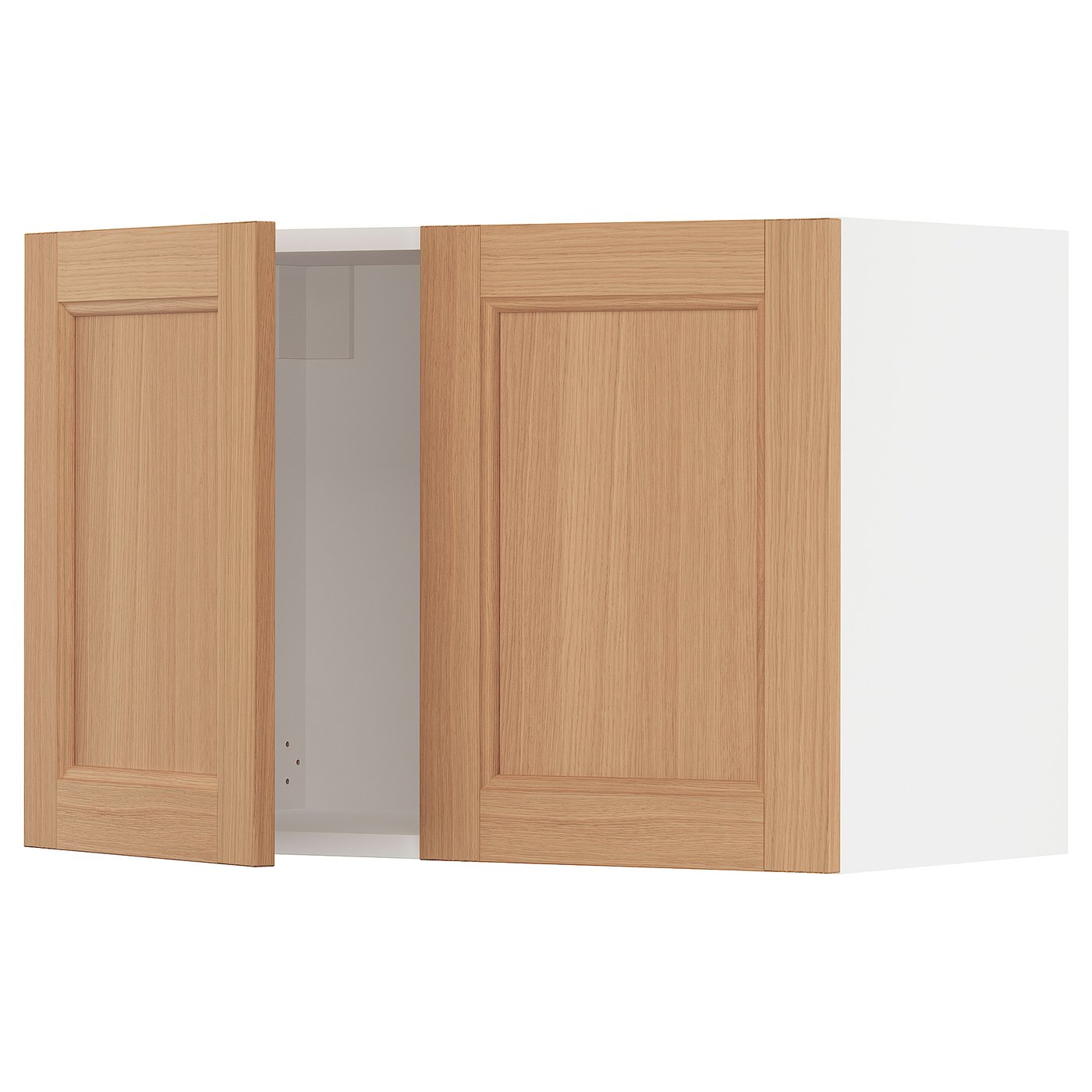 SEKTION wall with 2 doors, white/Vedhamn oak, 30x15x20" IKEA