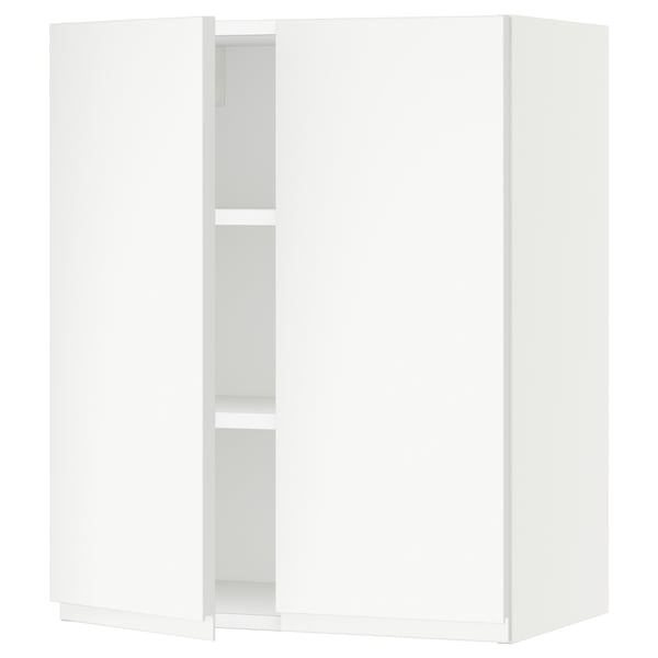 SEKTION Wall cabinet with 2 doors, white/Voxtorp matte white, 24x15x30 "