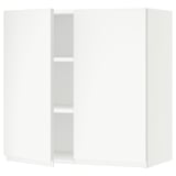 SEKTION Wall cabinet with 2 doors, white/Voxtorp matte white, 30x15x30 "