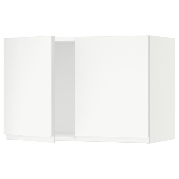 SEKTION Wall cabinet with 2 doors, white/Voxtorp matte white, 30x15x20 "