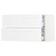 SEKTION Wall cabinet with 2 drawers, white Maximera/Axstad matte white, 36x15x20 "