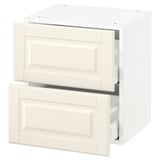 SEKTION Wall cabinet with 2 drawers, white Maximera/Bodbyn off-white, 18x15x20 "