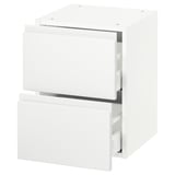 SEKTION Wall cabinet with 2 drawers, white Maximera/Voxtorp matte white, 15x15x20 "