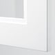 SEKTION wall cabinet with 2 glass doors, white/Axstad matte white ...