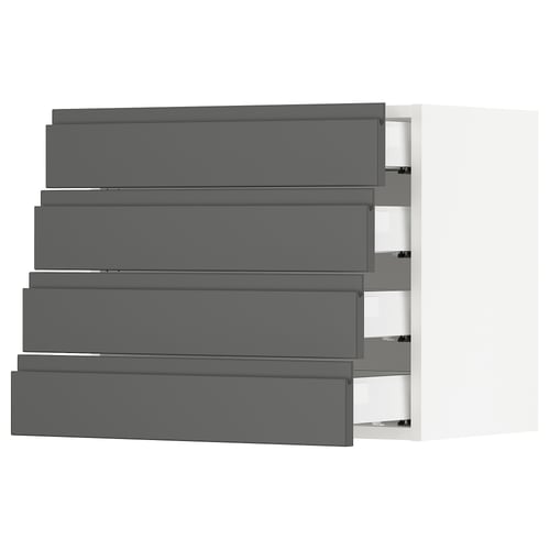 Modern kitchen: SEKTION dark grey drawers, smooth & sturdy.