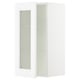 SEKTION Wall cabinet with glass door, white/Axstad matte white, 15x15x30 "