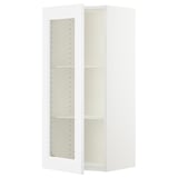 SEKTION Wall cabinet with glass door, white/Axstad matte white, 18x15x40 "