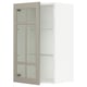SEKTION Wall cabinet with glass door, white/Stensund beige, 18x15x30 "