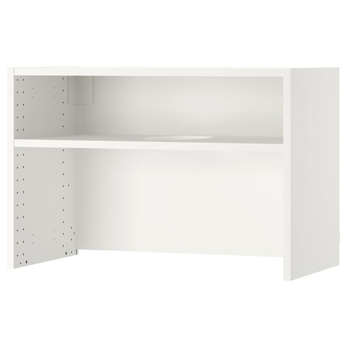 SEKTION Wall for range hood with shelf, white, 30x143/4x20" IKEA