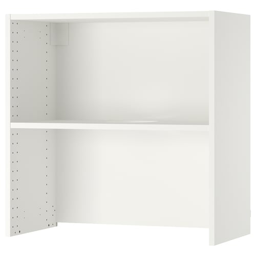 SEKTION Wall cb f range hood w shelf, white, 30x14 3/4x30