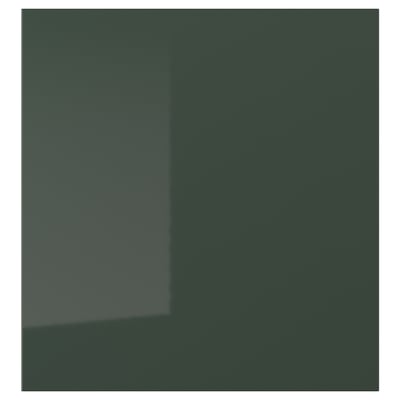 SELSVIKEN Door, high gloss dark olive-green, 23 1/2x25 1/8 "