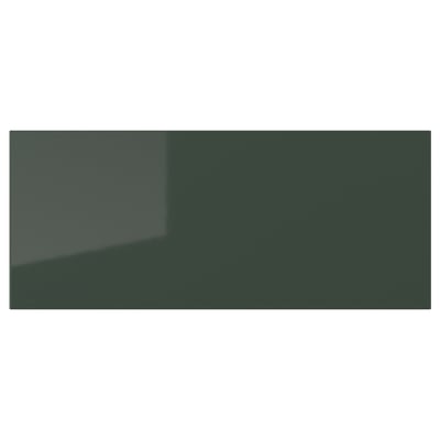SELSVIKEN Drawer front, high gloss dark olive-green, 23 1/2x10 "