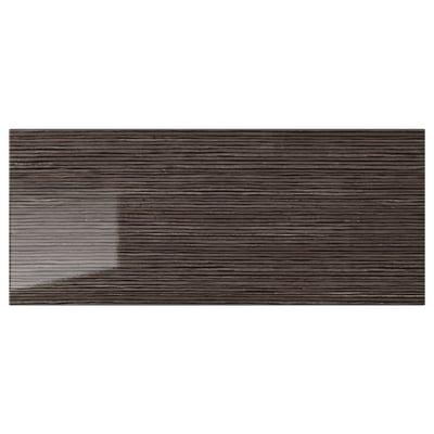 SELSVIKEN Drawer front, patterned high gloss brown, 23 1/2x10 "