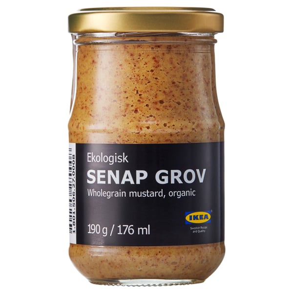 SENAP GROV Wholegrain mustard, organic IKEA