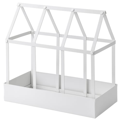 SENAPSKÅL decoration greenhouse, indoor/outdoor white, 13 ½" IKEA