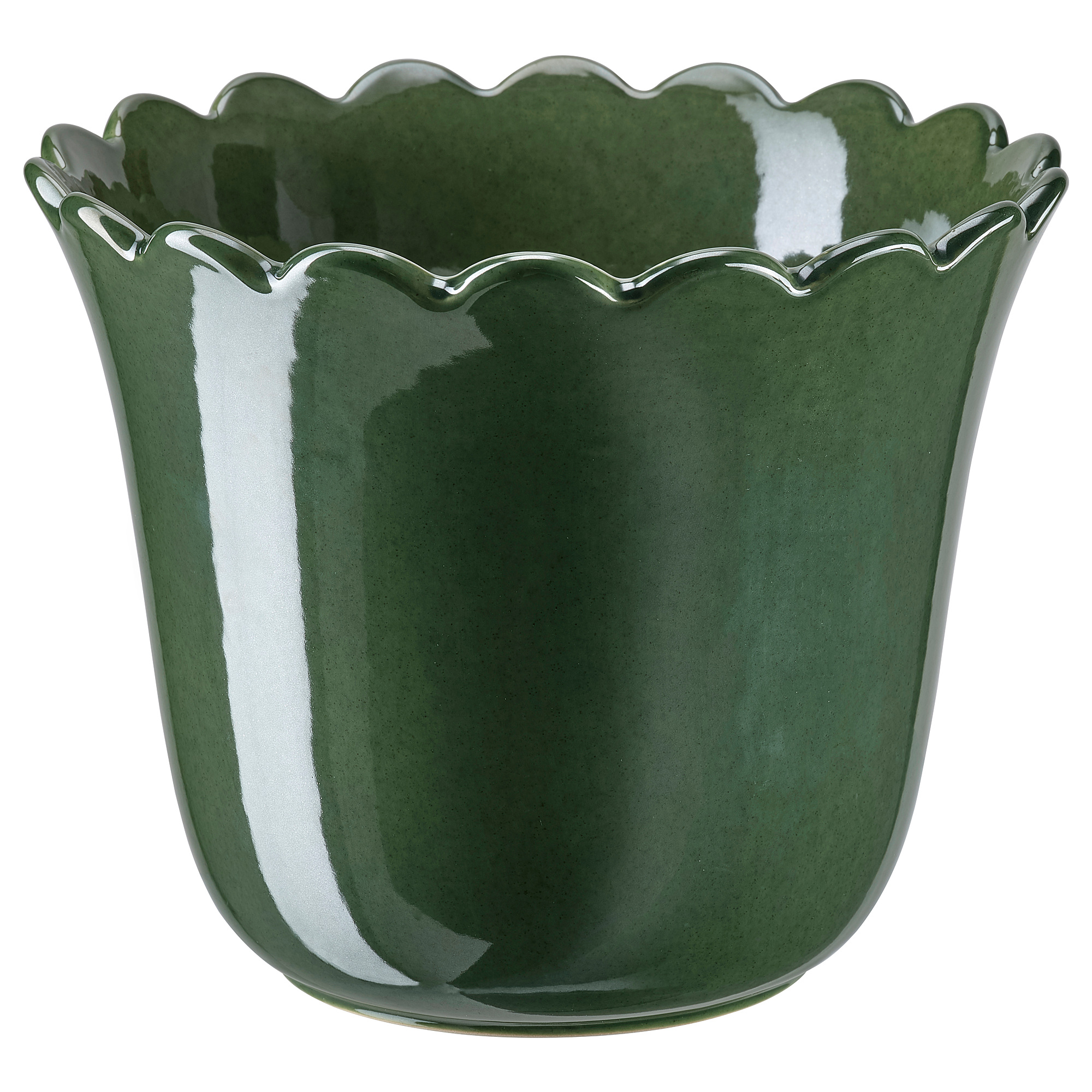 SHARONFRUKT Plant pot, indoor/outdoor green, 6" IKEA