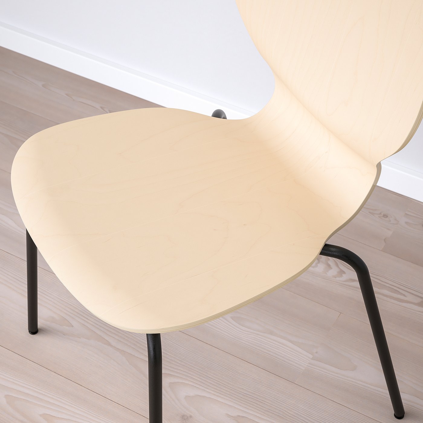 SIGTRYGG chair, birch/Sefast black - IKEA