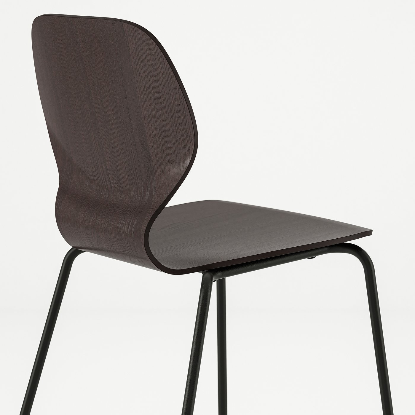 SIGTRYGG chair, dark brown/Sefast black - IKEA