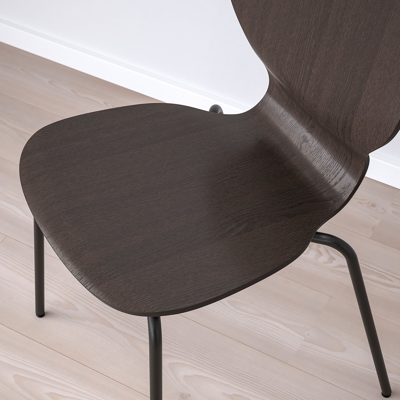 SIGTRYGG chair, dark brown/Sefast black - IKEA
