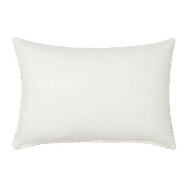 SIKELSÄCKMAL Cushion cover, yellow/white, 16x23 "