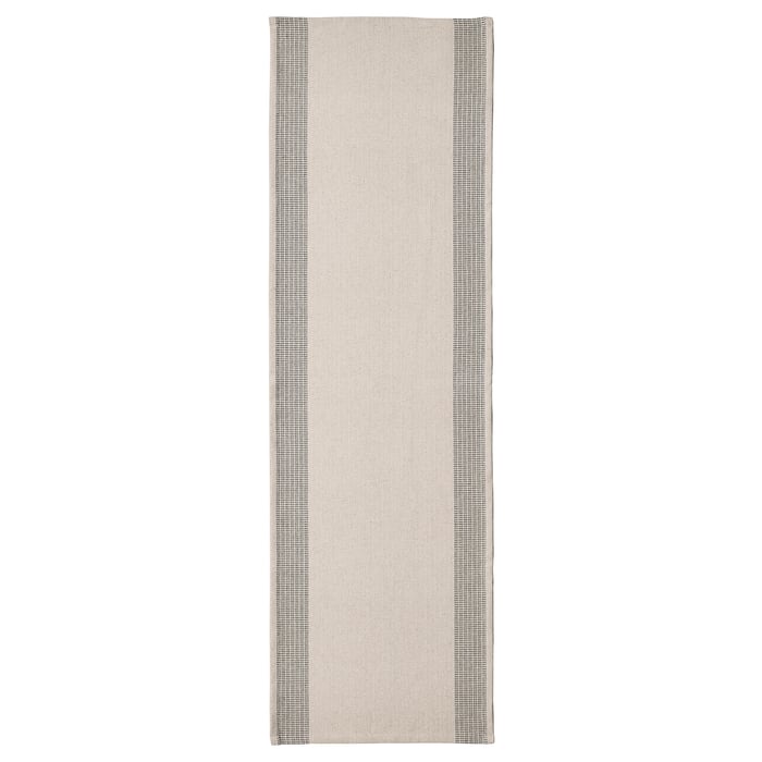 SILVERARV table runner, blue/beige, 18x59" IKEA