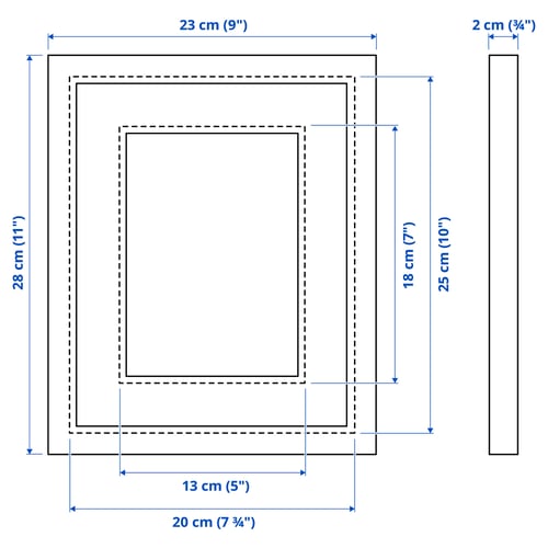 Illustration with measurements for the product: SILVERHÖJDEN.