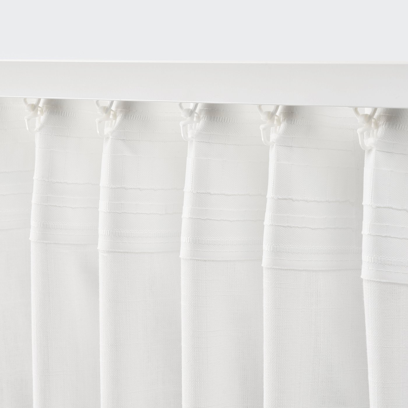 SILVERLÖNN Sheer curtains, 1 pair, white, 57x98" IKEA