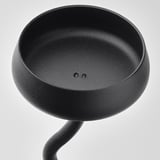SILVERPÄRON Pillar candle holder, black, 9 "