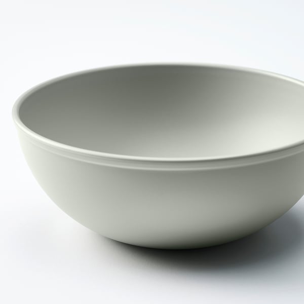 SIMKRABBA Bowl, plastic/green-gray, 6 "