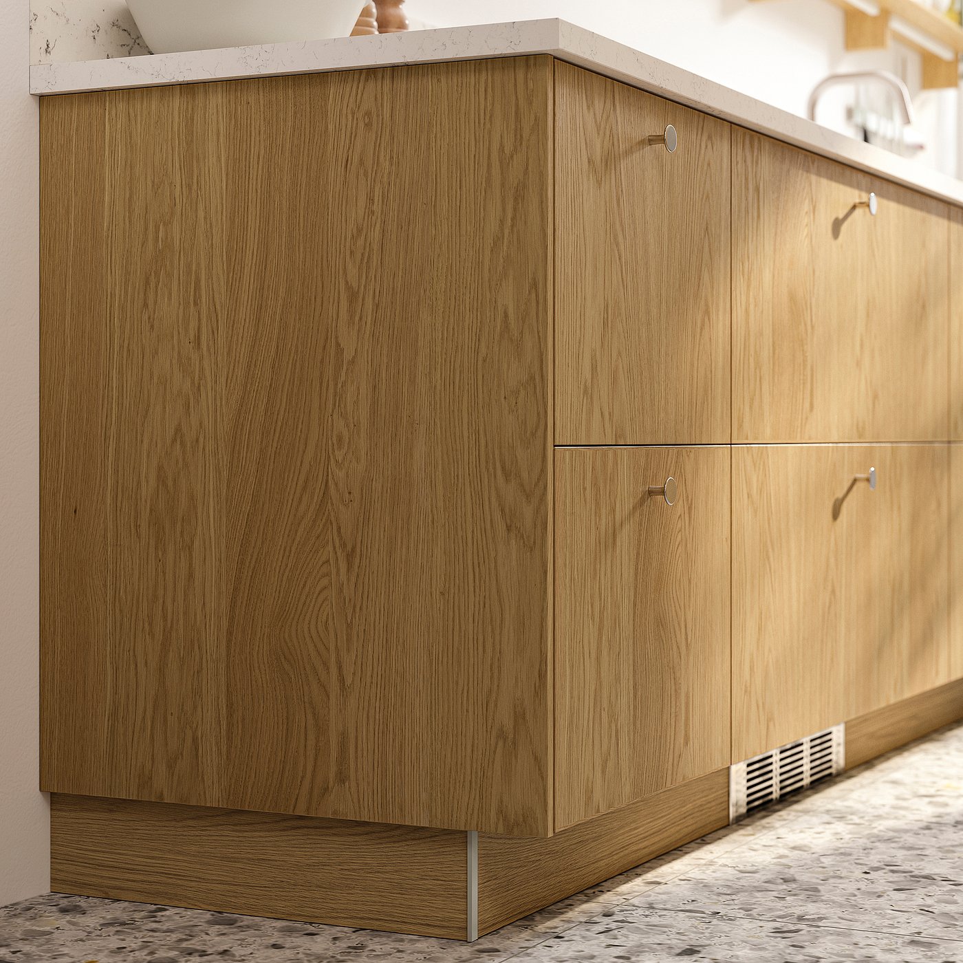SINARP cover panel, oak veneer, 15x321/2