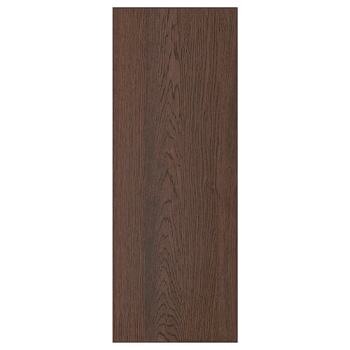 SINARP oak veneer dark wood panel, sleek rectangular design, modern yet classic.