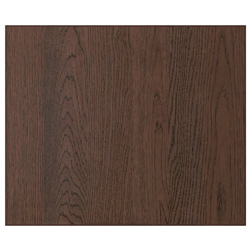 Dark wood-toned oak veneer panel with visible grain pattern.