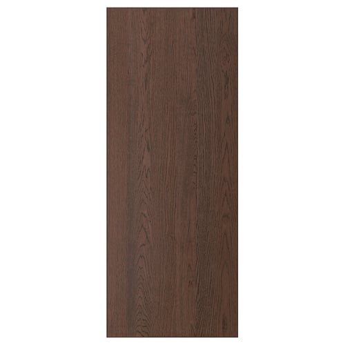 Dark wood SINARP cabinet front, rectangular, oak veneer with solid wood edge.