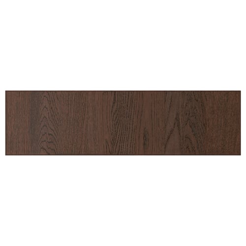 Dark oak panel with solid edge
