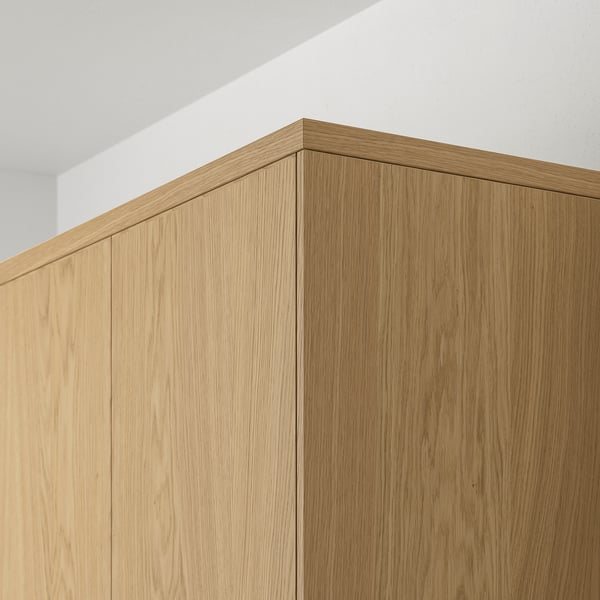 SINARP Rounded deco strip, oak veneer, 87 "