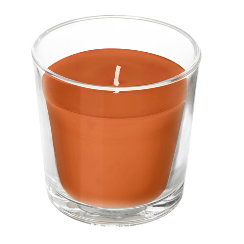 SINNLIG Scented candle in glass IKEA