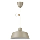 SJÖMAKT Pendant lamp, beige/ash, 15 "