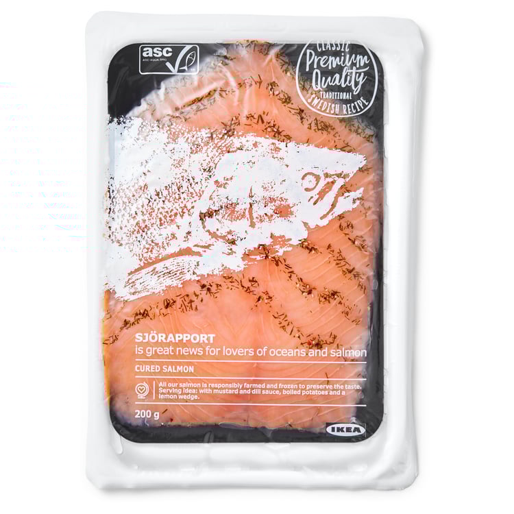 SJÖRAPPORT cured salmon, ASC certified/frozen IKEA