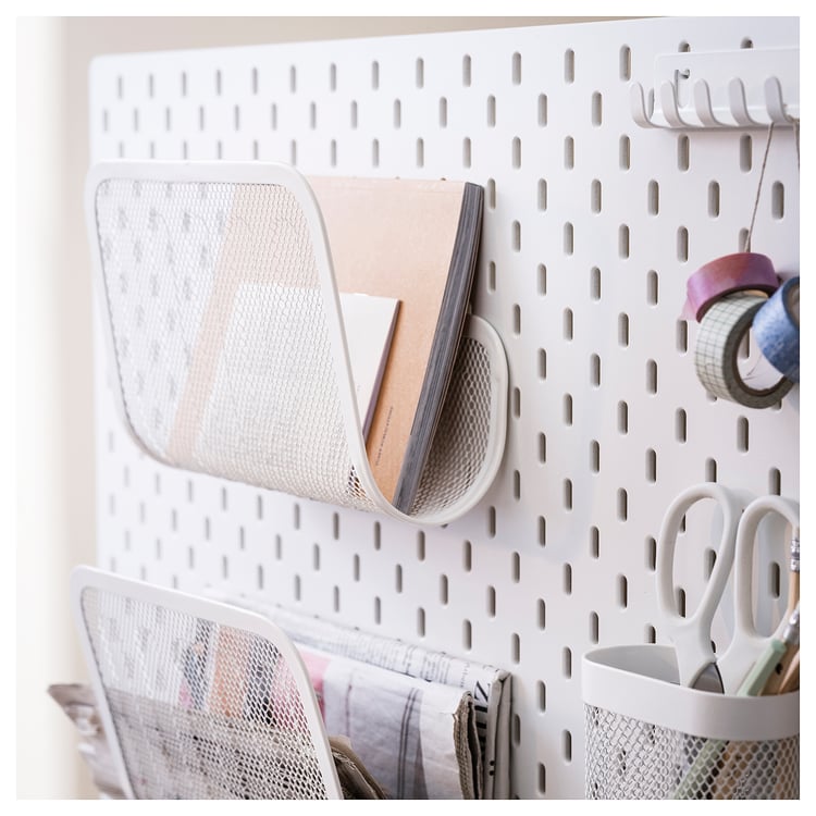 SKÅDIS magazine holder, white IKEA