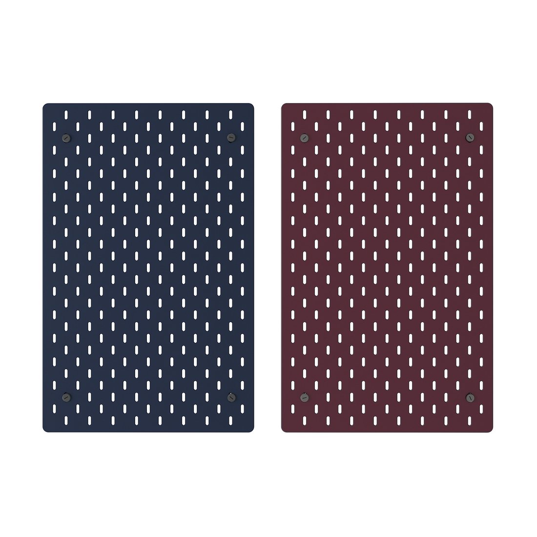 SKÅDIS Pegboard, double sided/dark gray-blue dark lilac-red, 14 ¼x22 "