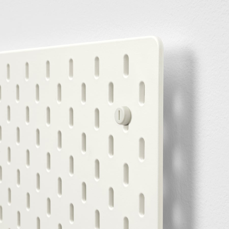 SKÅDIS Pegboard, white, Width 14 ¼" Height 22" IKEA