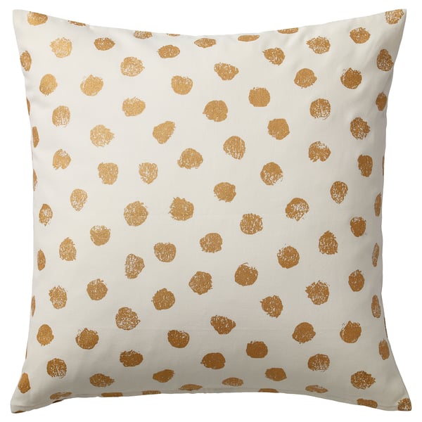 Skaggort Cushion Cover White Gold Color Ikea