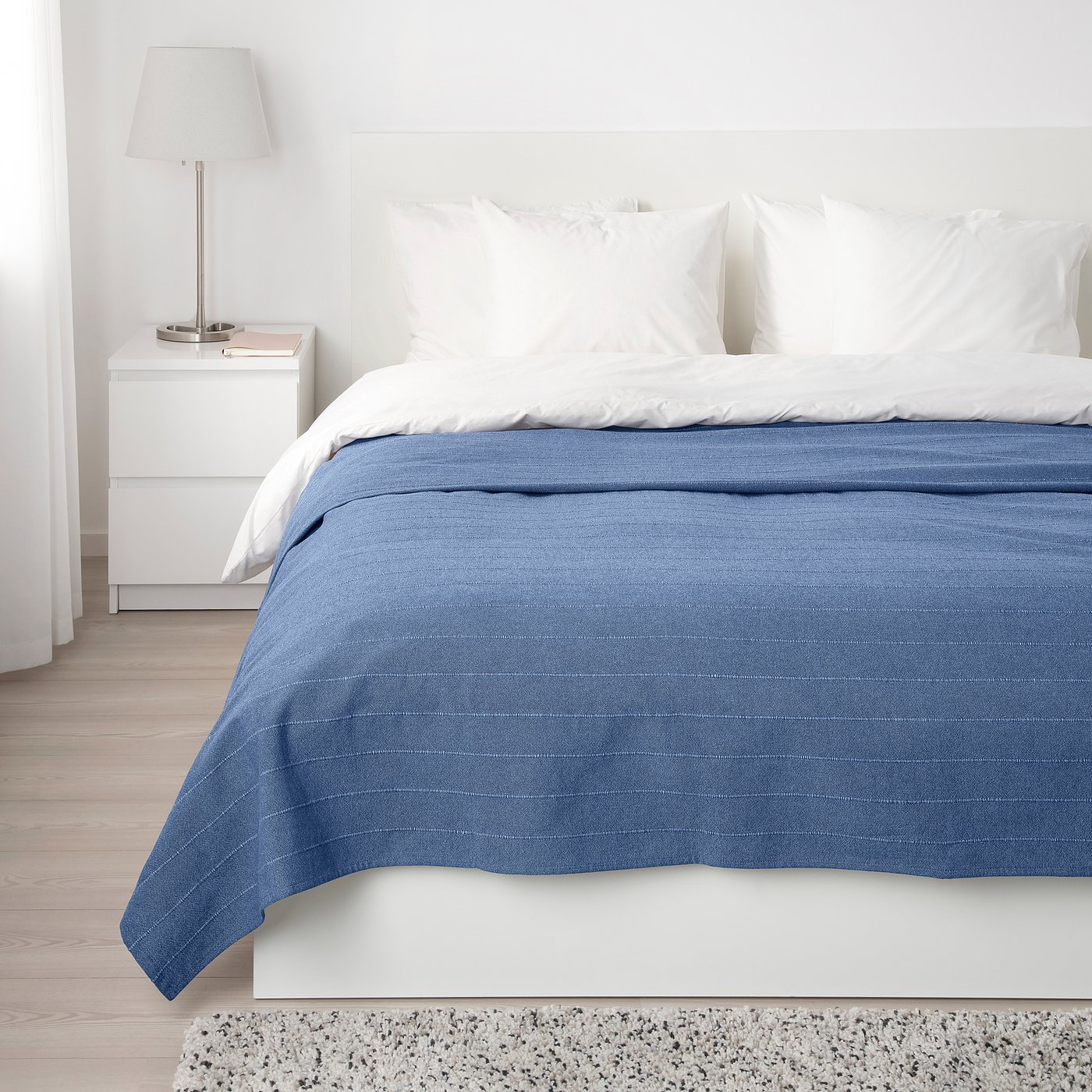 SKÄRMLILJA Bedspread, blue, 91x98\