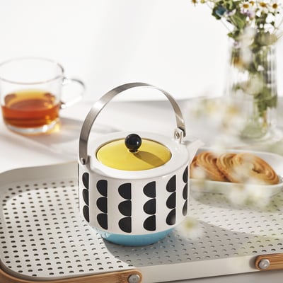 SKEDSTÖR Teapot, mixed colors, 34 oz