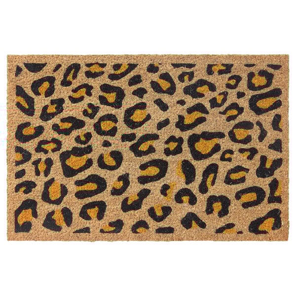 Skibet Door Mat Leopard Black Orange Ikea