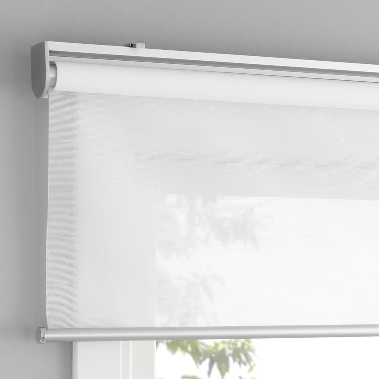 SKOGSKLÖVER Roller blind, white, 48x76 ¾" IKEA