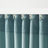 SKOGSSVINGEL Room darkening curtains, 1 pair, dark blue/green, 50x98 "