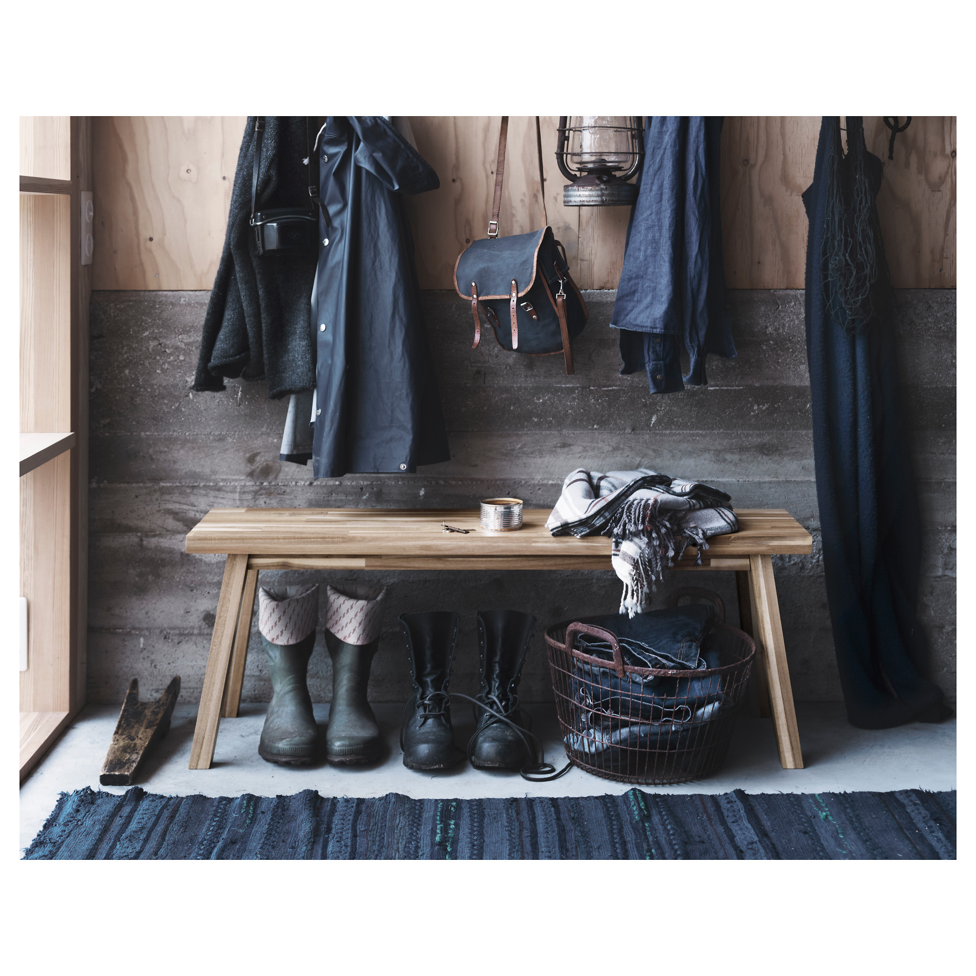 SKOGSTA Bench, acacia, Length 47 1/4" IKEA